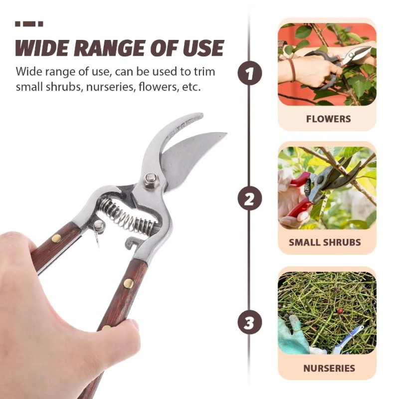 1Pc Wood Handle Pruning Shears - đánh giá và giá Bonsai Garden Knife