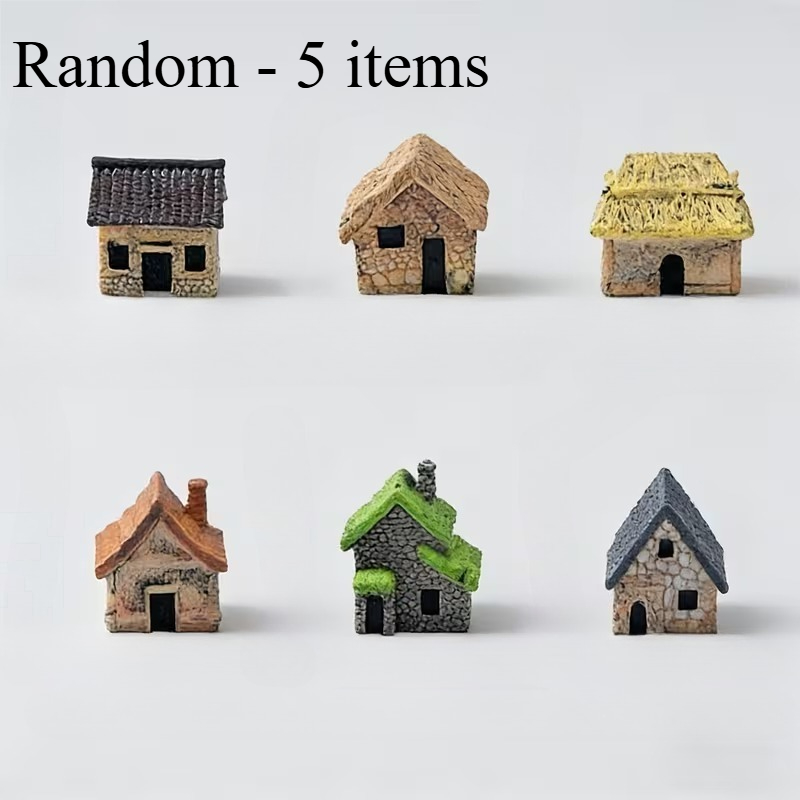 5pcs Resin Miniature Hand-Made - đánh giá và giá Bonsai Garden House