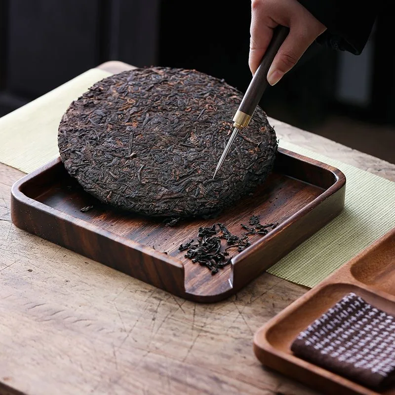 Walnut Wooden Food Tray, Puer  - đánh giá và giá Bonsai Garden Knife