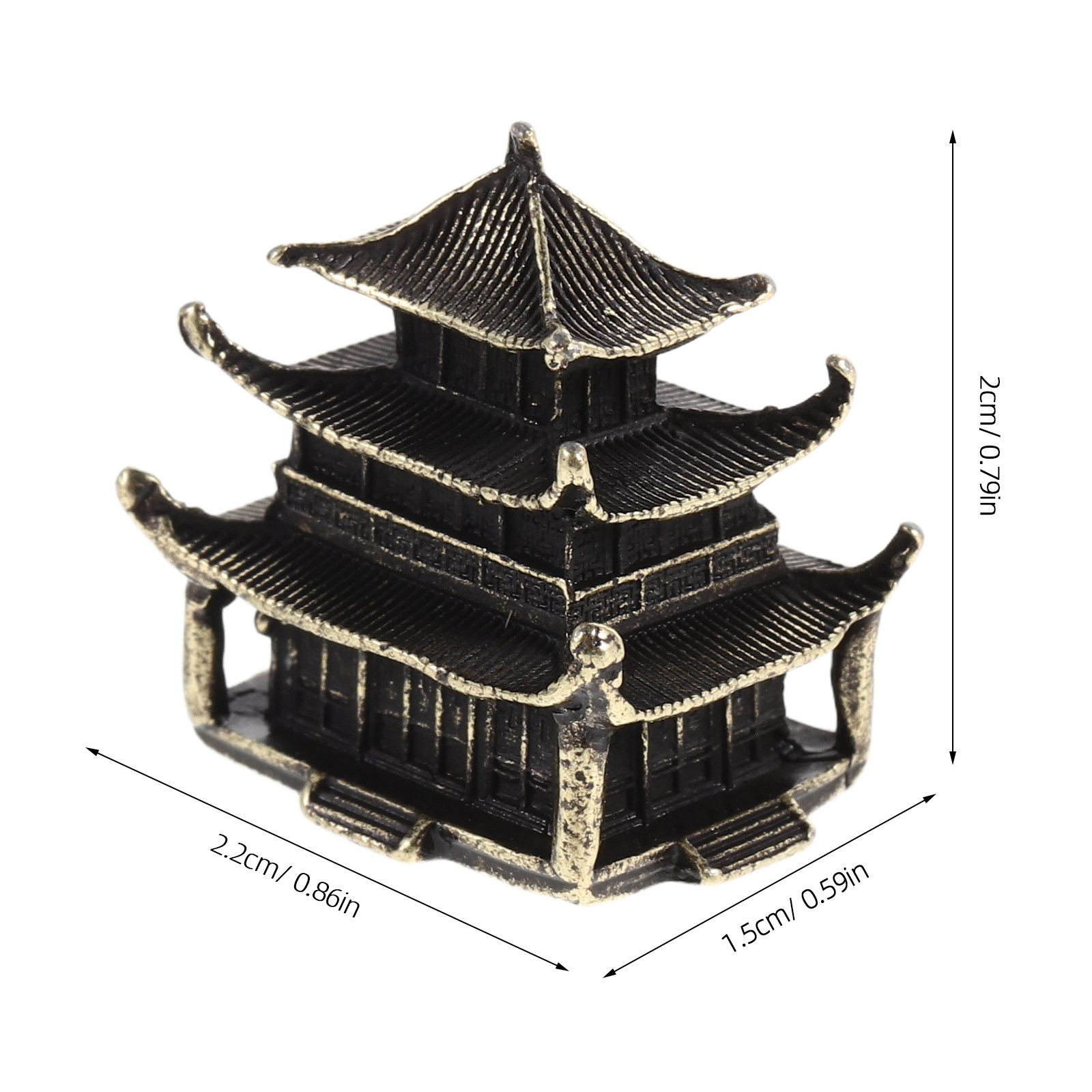 Mini Brass Pagoda Sculpture An - đánh giá và giá Mini Bonsai Zen Garden