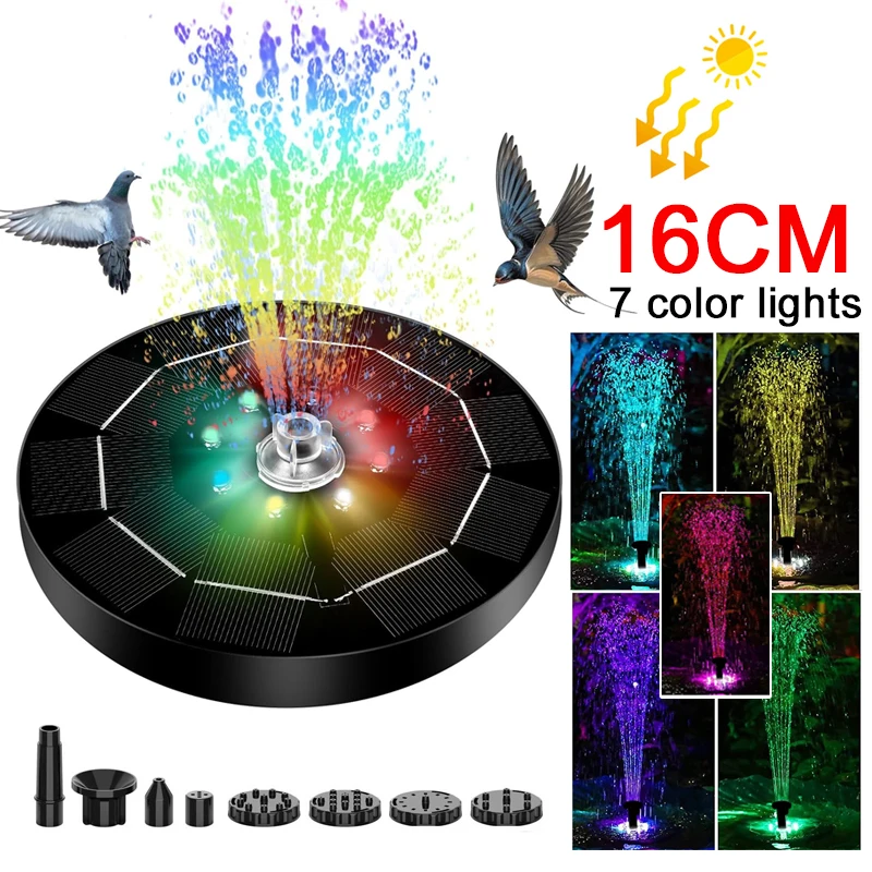 Fountain Light 7 Colors LED Li - đánh giá và giá Bonsai Garden Fountain