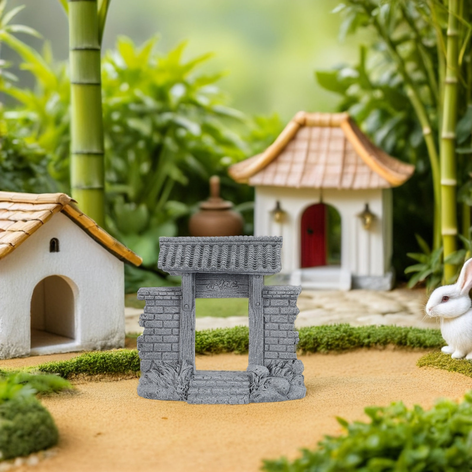 Fairy Garden Chinese Gate Deco - đánh giá và giá Bonsai Garden Entrance