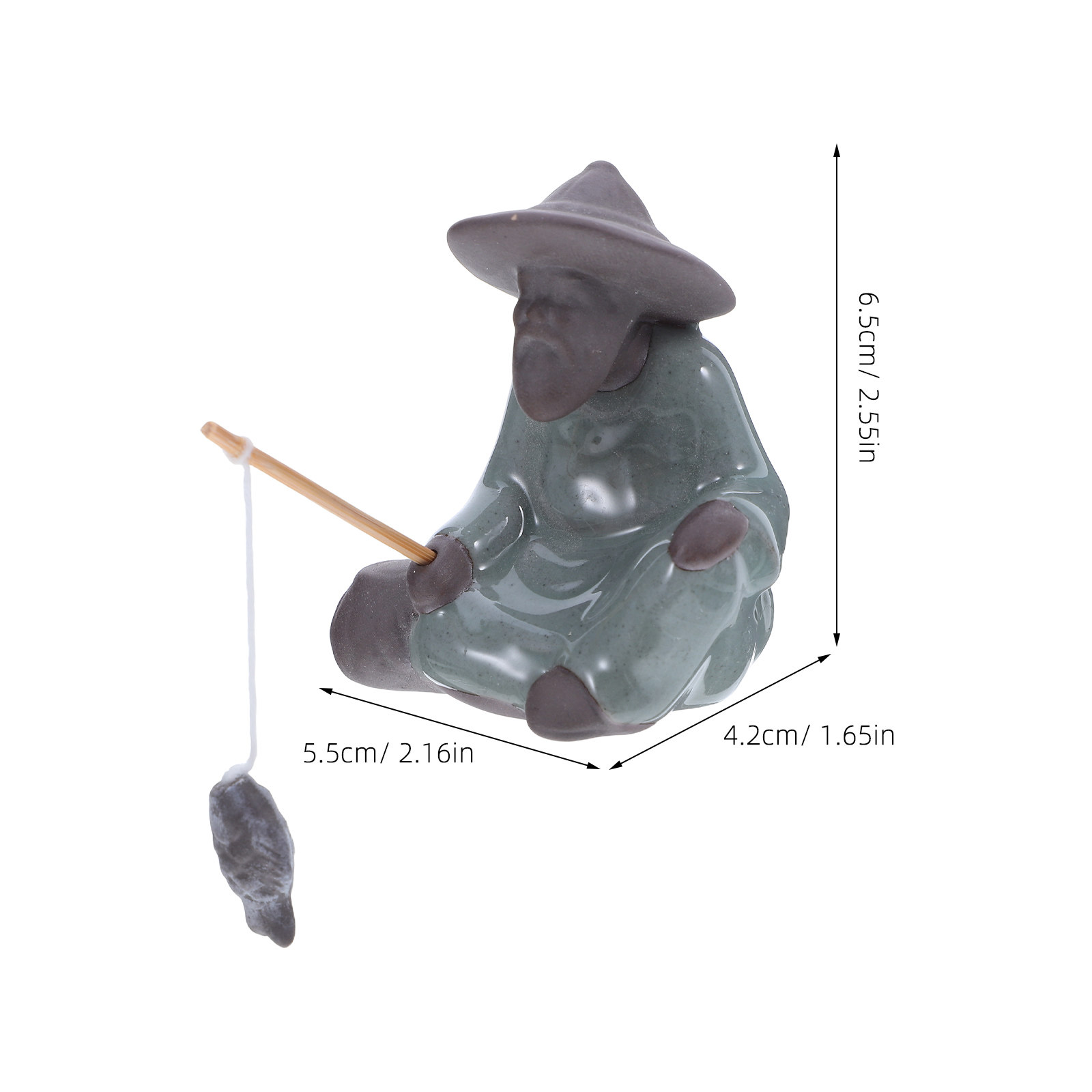 Mini Fisherman Ceramic Chinese - đánh giá và giá Mini Bonsai Zen Garden