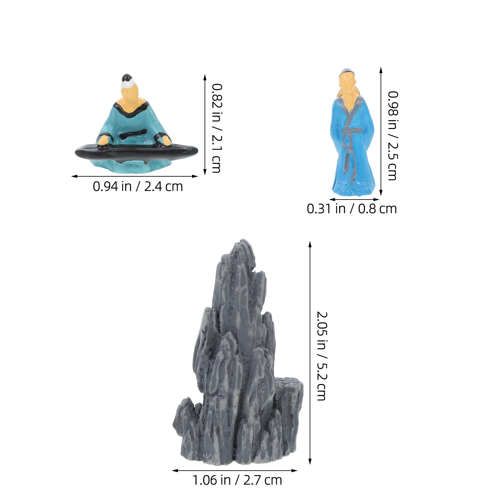 9Pcs Mini Resin Ancient Chines - đánh giá và giá Mini Bonsai Zen Garden