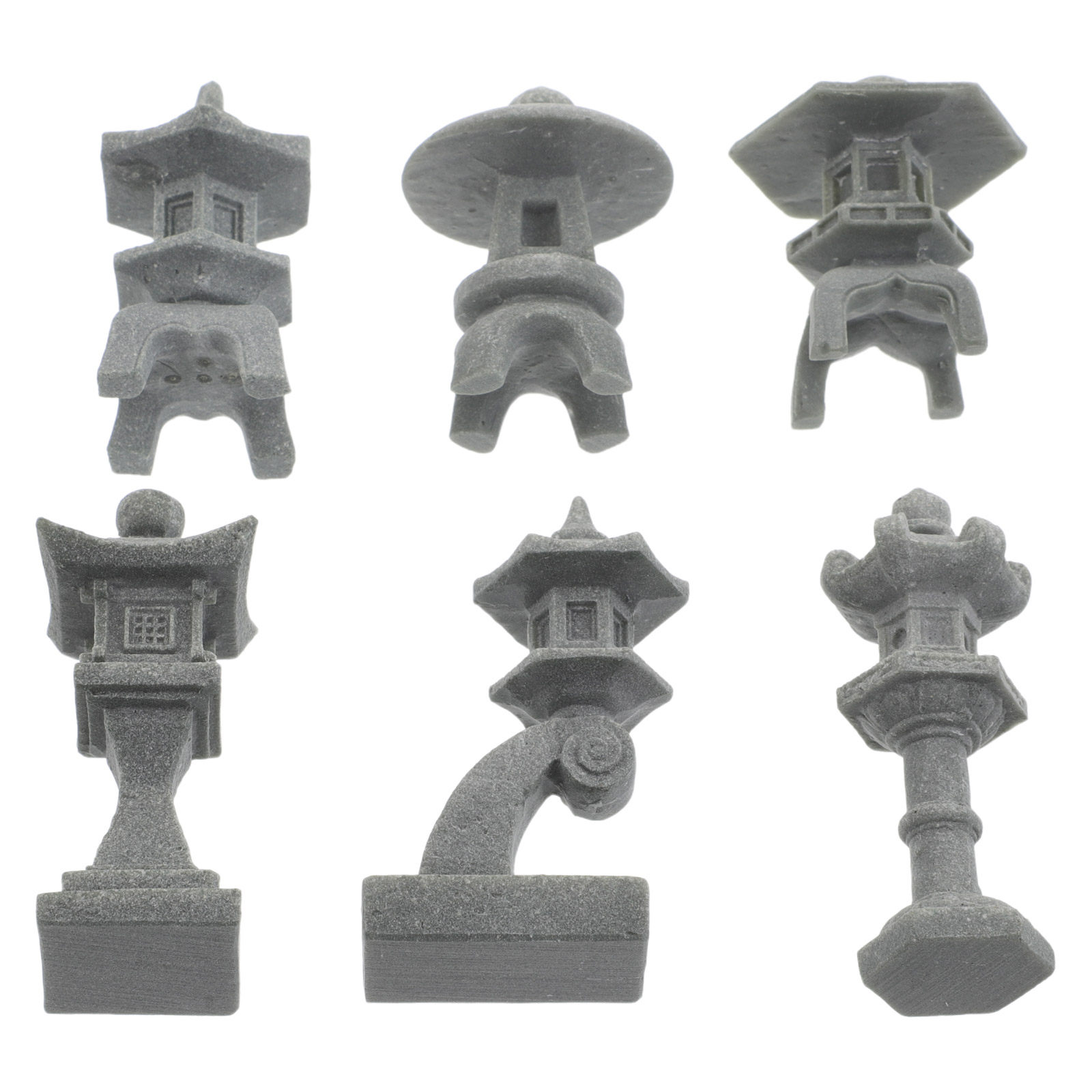6Pcs Japanese Stone Lantern Pa - đánh giá và giá Bonsai Zen Garden Set