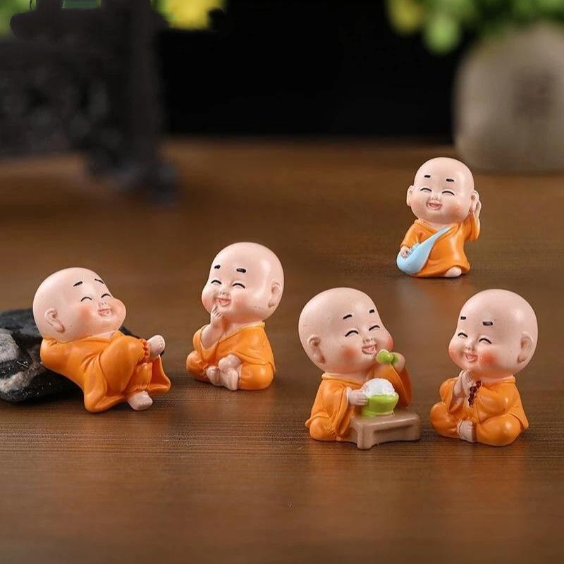 Hot 1pc Resin Mini Monk Figuri - đánh giá và giá Mini Bonsai Zen Garden