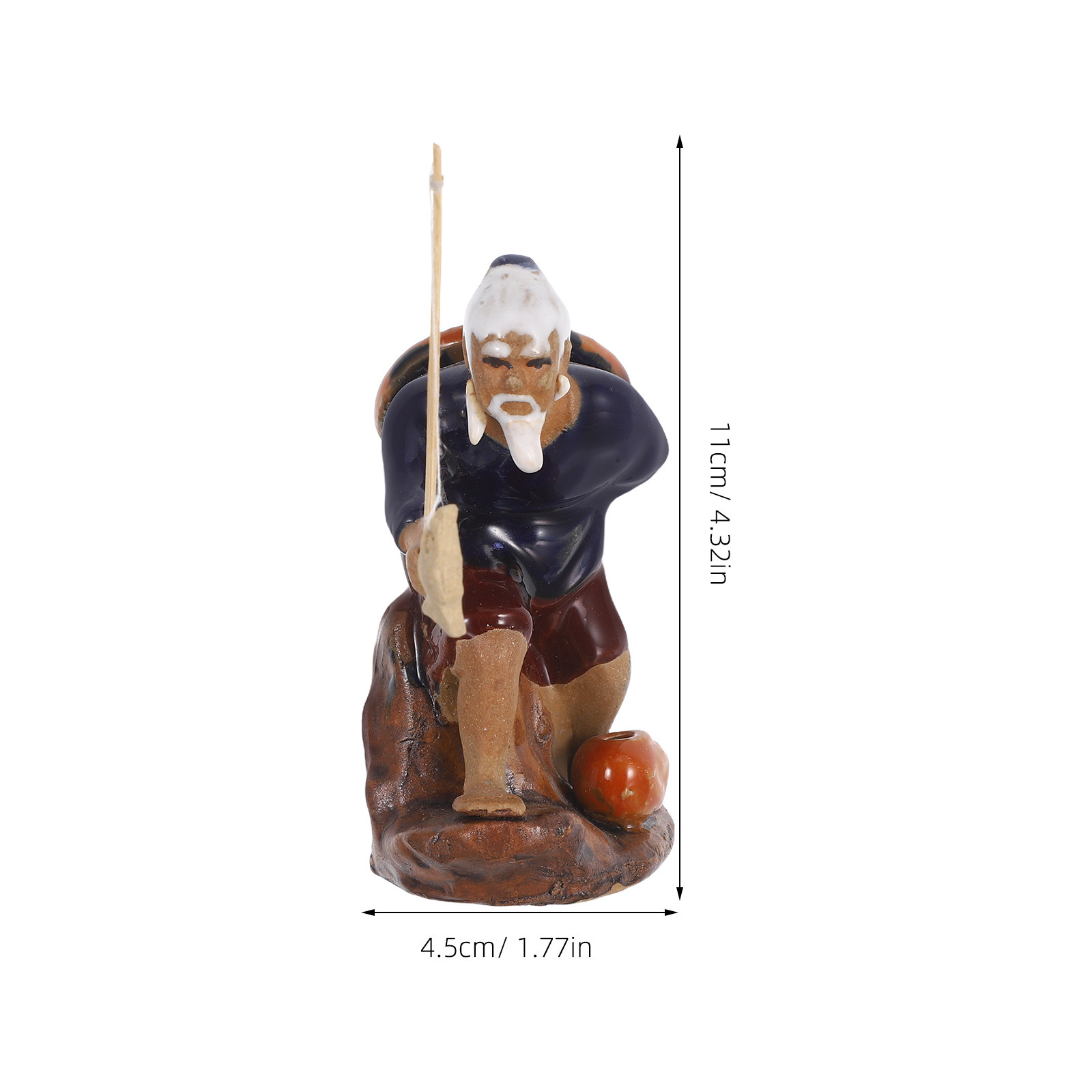 2Pcs Mini Fisherman Ceramic Bo - đánh giá và giá Mini Bonsai Zen Garden
