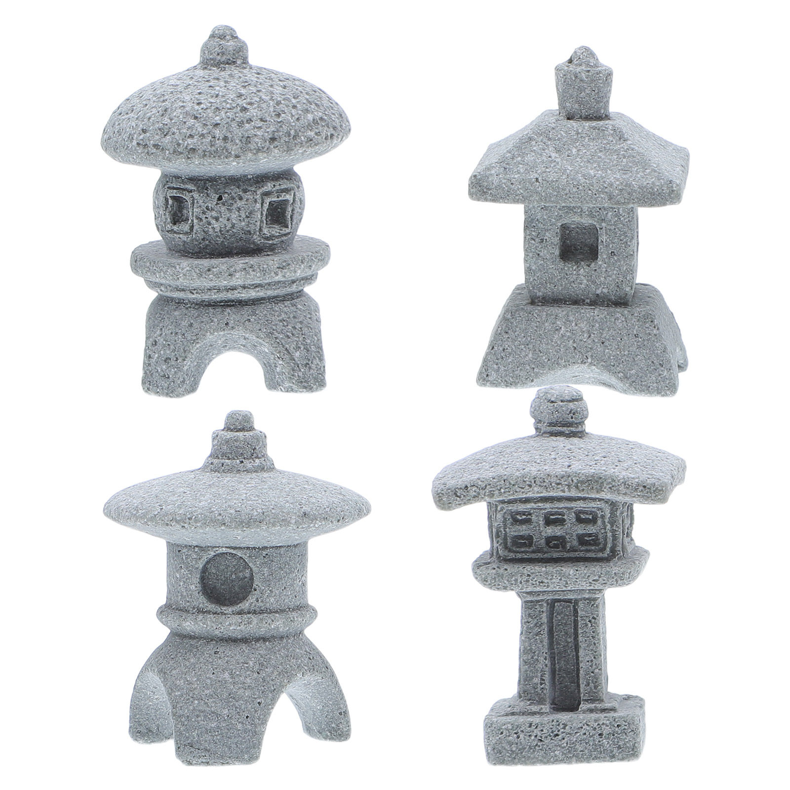 4Pcs Mini Pavilion Sculpture R - đánh giá và giá Mini Bonsai Zen Garden