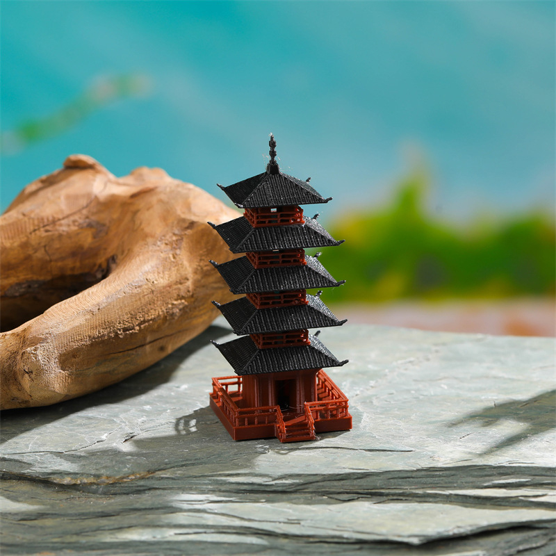 1pc Mini Pagoda Statue Chinese - đánh giá và giá Mini Bonsai Zen Garden
