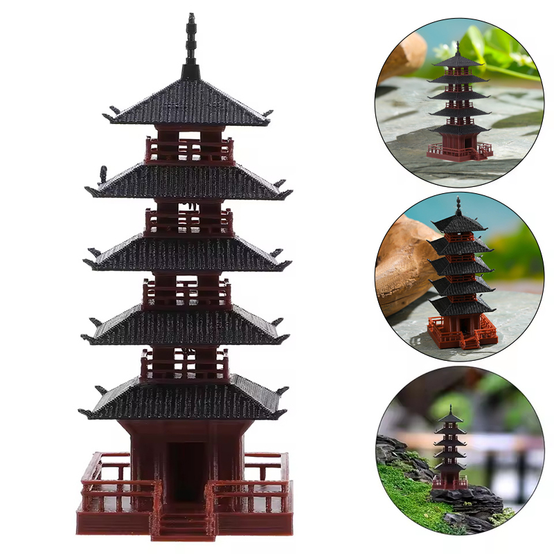 1pc Mini Pagoda Statue Chinese - đánh giá và giá Mini Bonsai Zen Garden