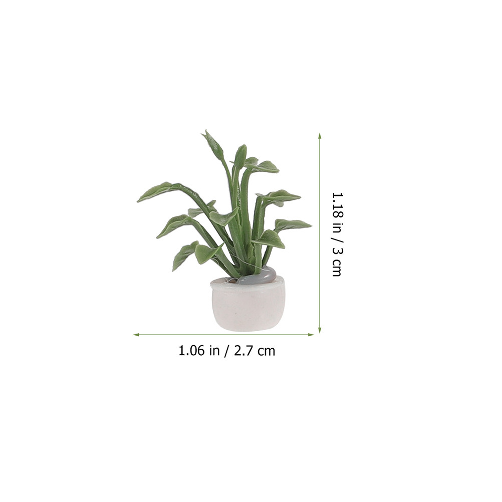 9Pcs Miniature Potted Plant Re - đánh giá và giá Bonsai Garden House