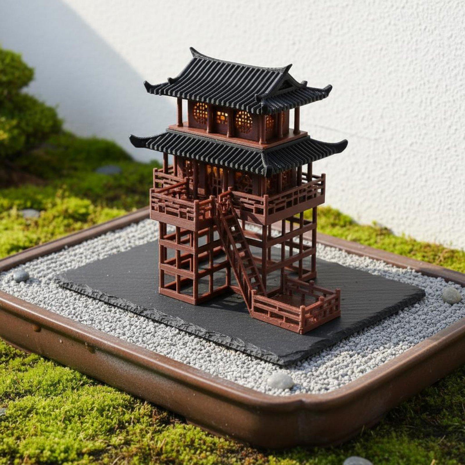 Bonsai House Tabletop Plastic  - đánh giá và giá Bonsai Garden House