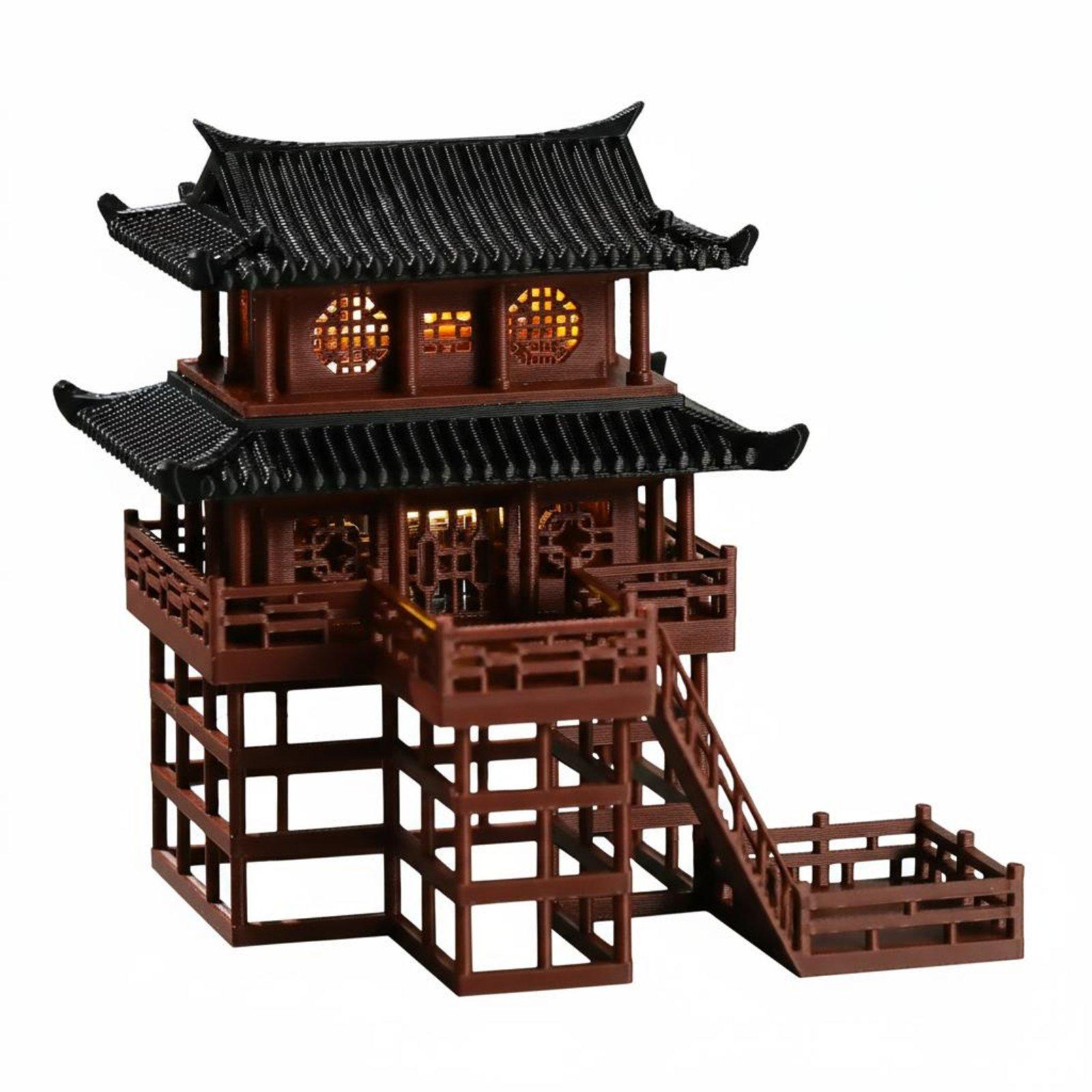Bonsai House Tabletop Plastic  - đánh giá và giá Bonsai Garden House